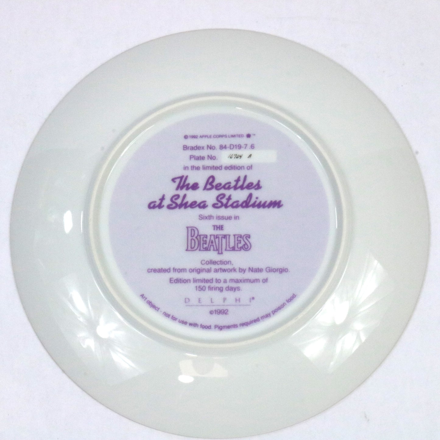 Vintage Beatles Delphi Plate