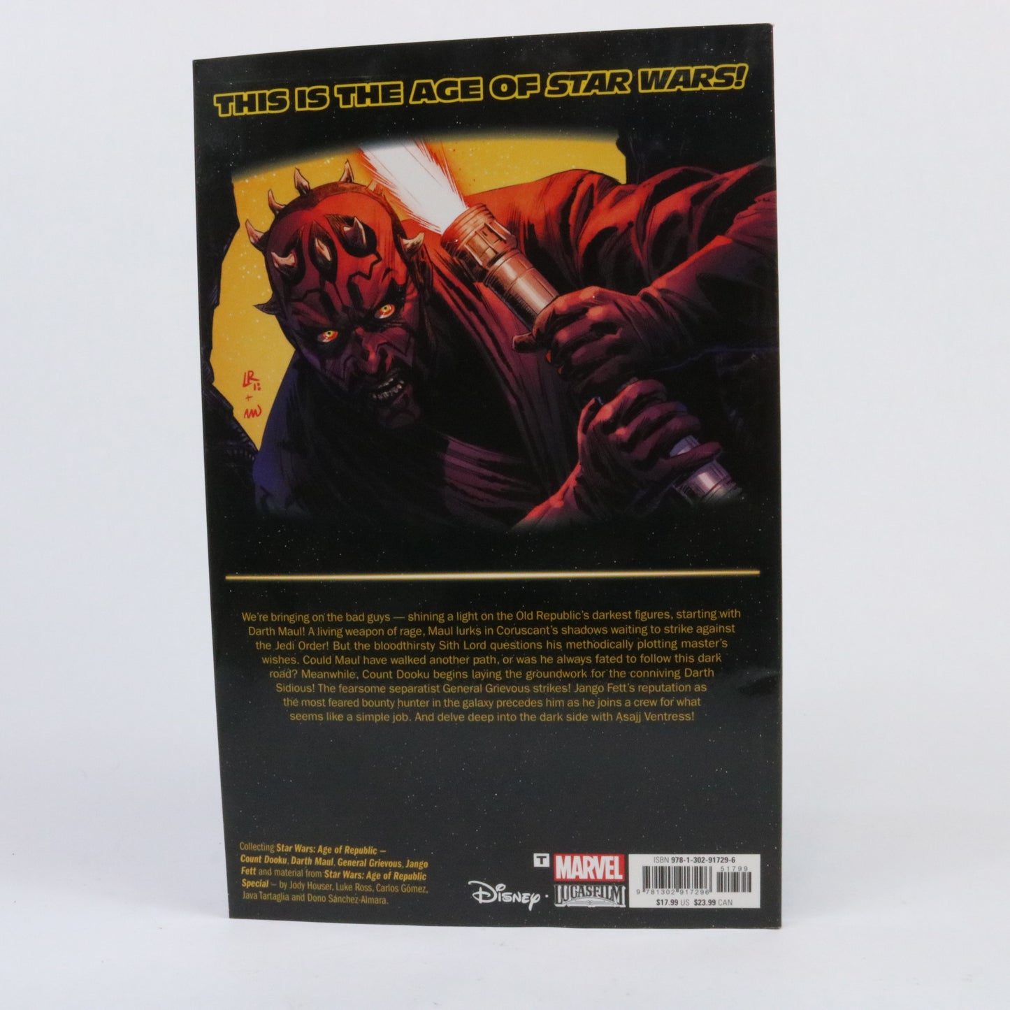 Star Wars Age of Republic Villains Graphic Novel